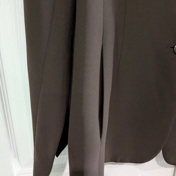 Kate Hill Women's Blazer, Size 12, Brown, Single Breasted, Notch Collar, Pockets - Picture 11 of 15